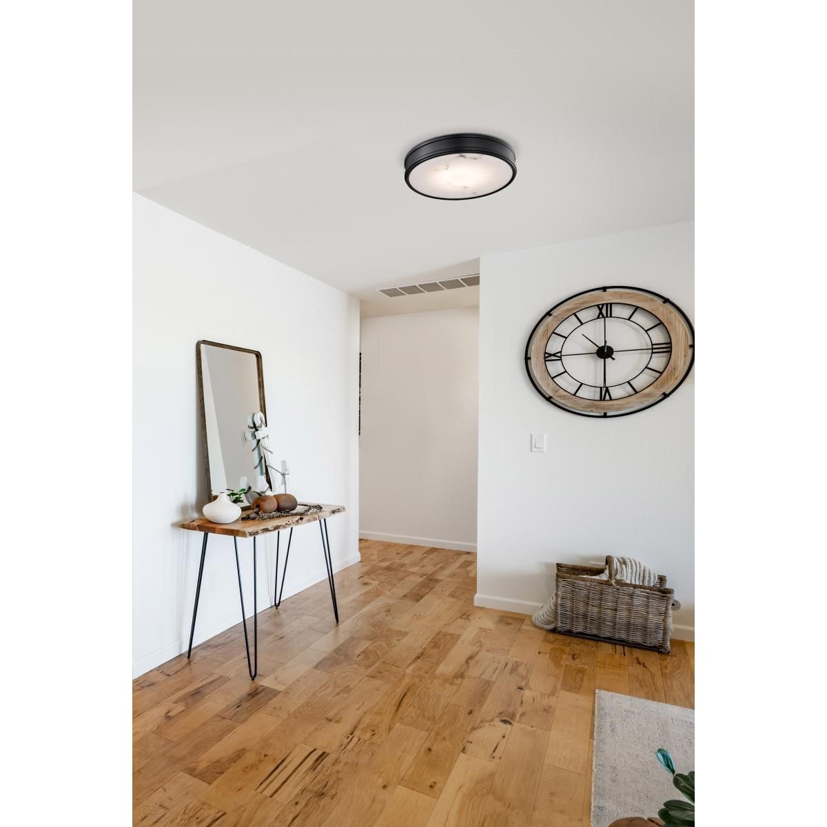 Kendall 14" LED Flush Mount Light, Matte Black Finish - Bees Lighting