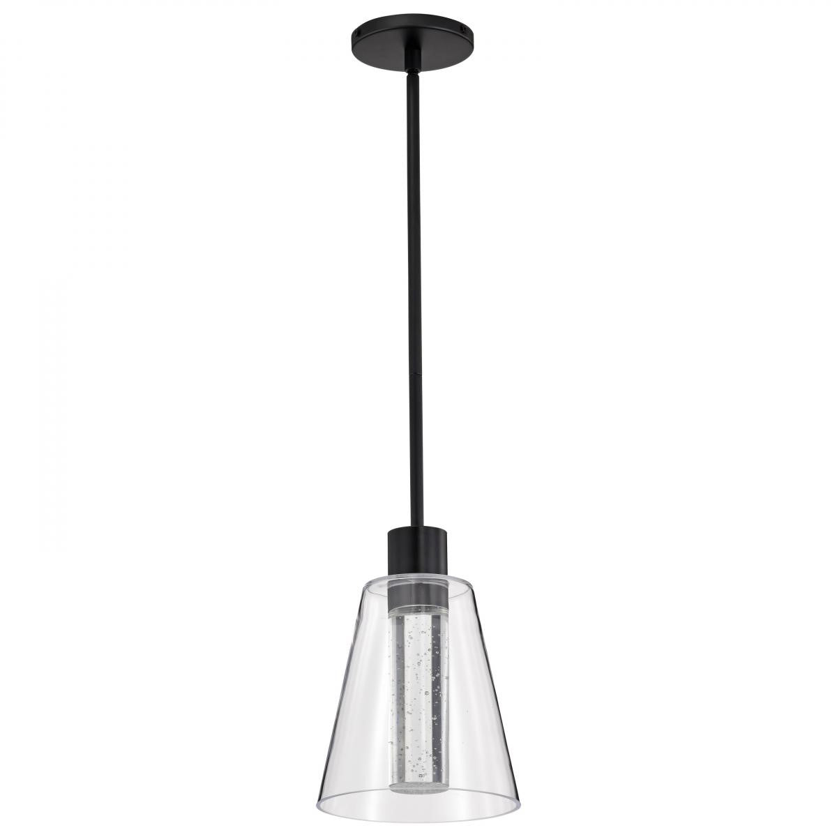 Aura 10" LED Pendant, Matte Black Finish - Bees Lighting