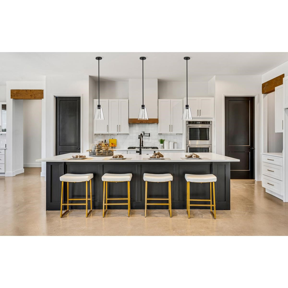 Aura 10" LED Pendant Light, Matte Black Finish - Bees Lighting