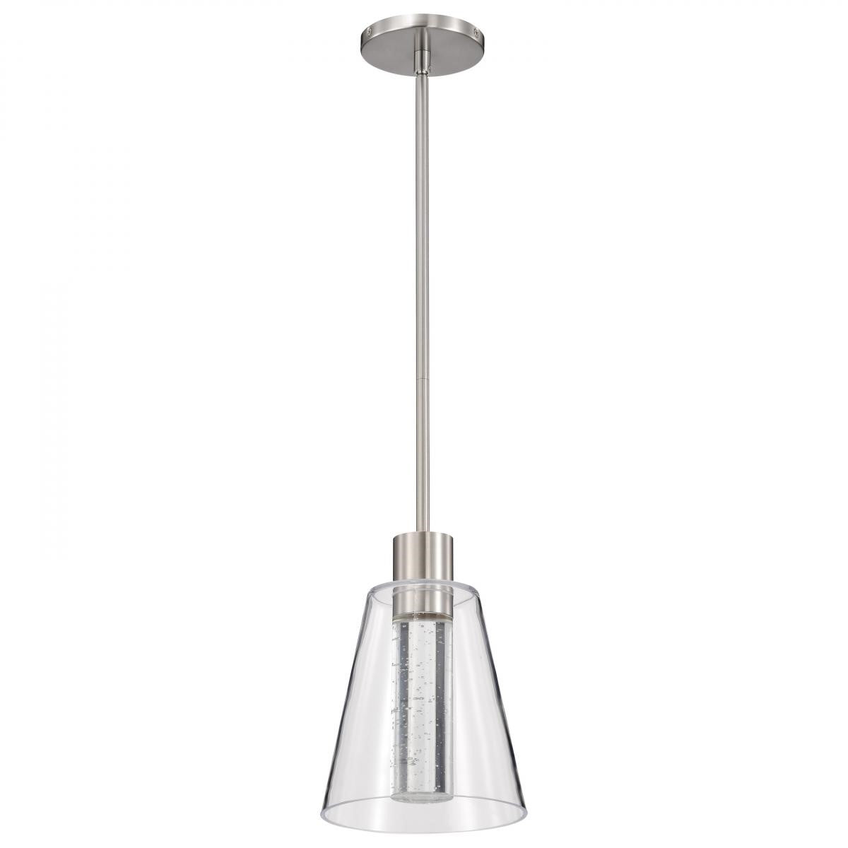 Aura 10" LED Pendant, Brushed Nickel Finish - Bees Lighting