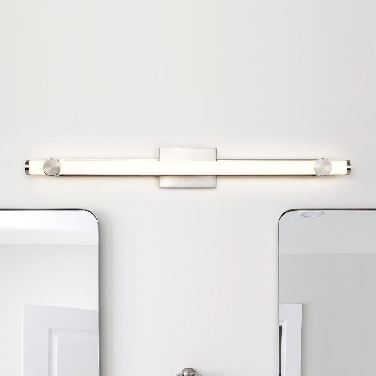 Bowman 36" LED Bathroom Vanity Light, Brushed Nickel Finish - Bees Lighting
