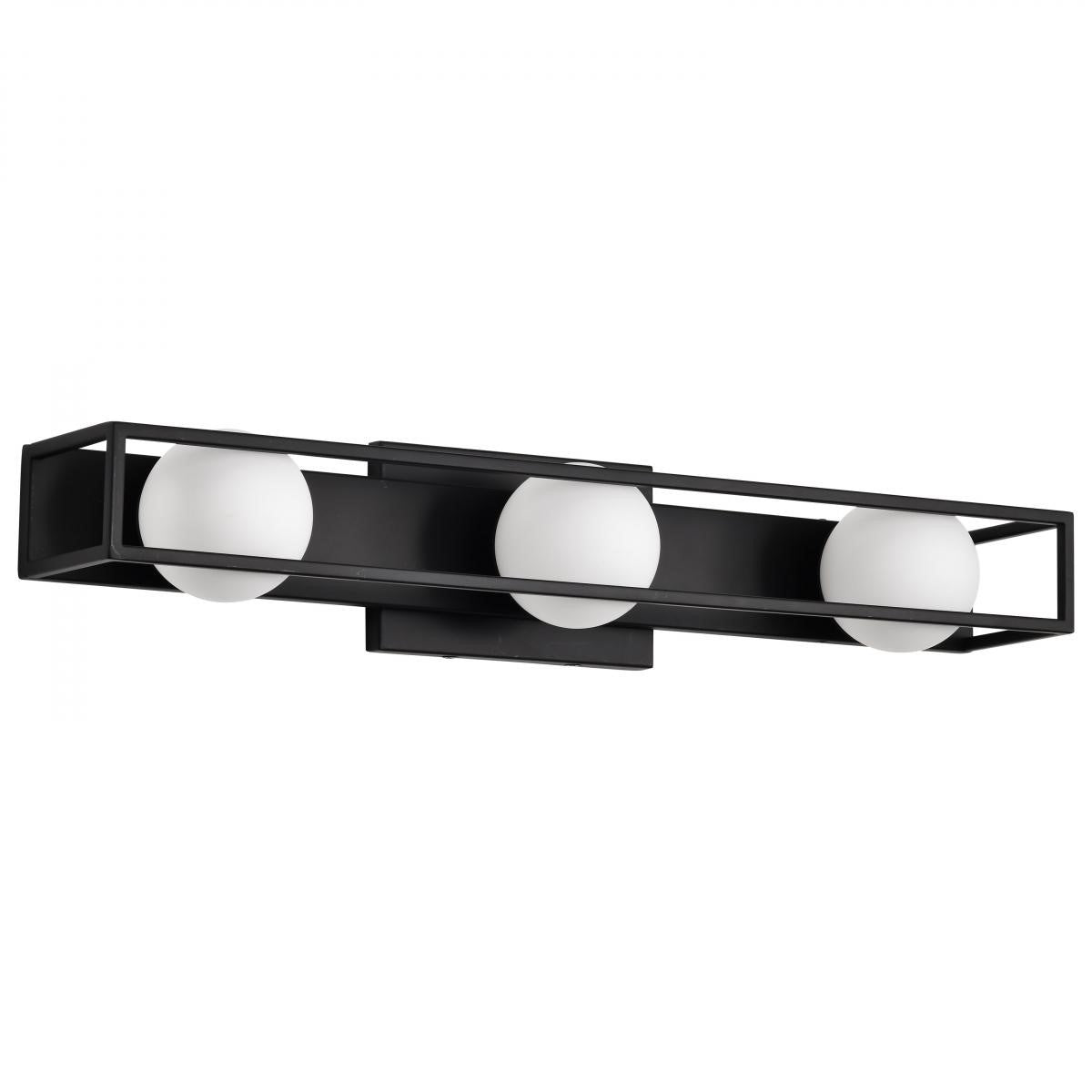 Jenkins LED Bathroom Vanity Light, Frosted Glass - Bees Lighting