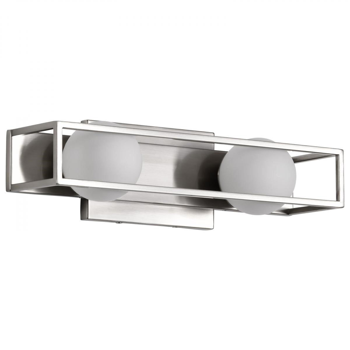 Jenkins LED Bathroom Vanity Light, Frosted Glass - Bees Lighting