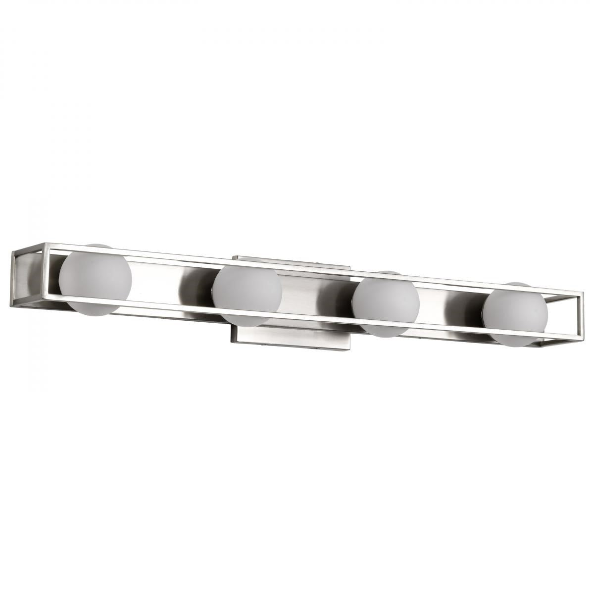 Jenkins LED Bathroom Vanity Light, Frosted Glass - Bees Lighting