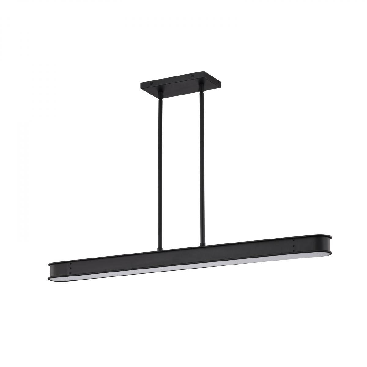 Longford 36" LED Kitchen Island Pendant, Textured Black Finish - Bees Lighting