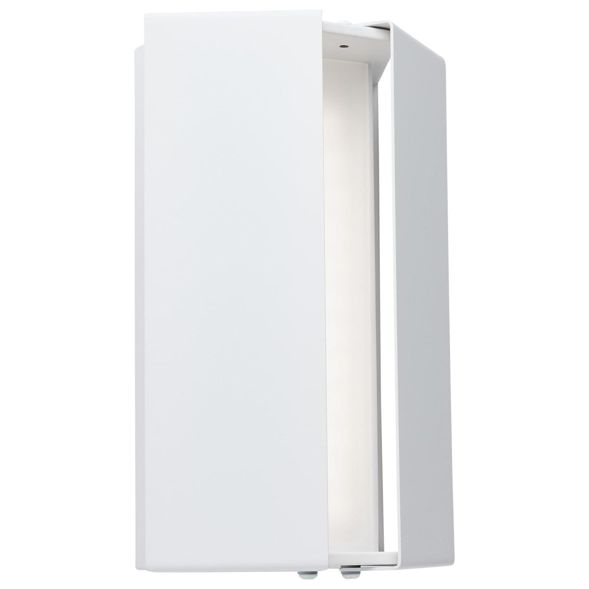 Peak 9" LED Wall Sconce, Selectable CCT, Matte White Finish - Bees Lighting