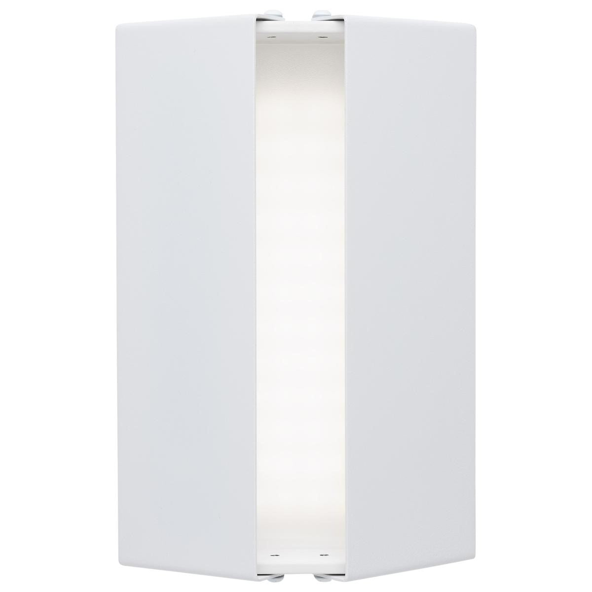 Peak 9" LED Wall Sconce, Selectable CCT, Matte White Finish - Bees Lighting