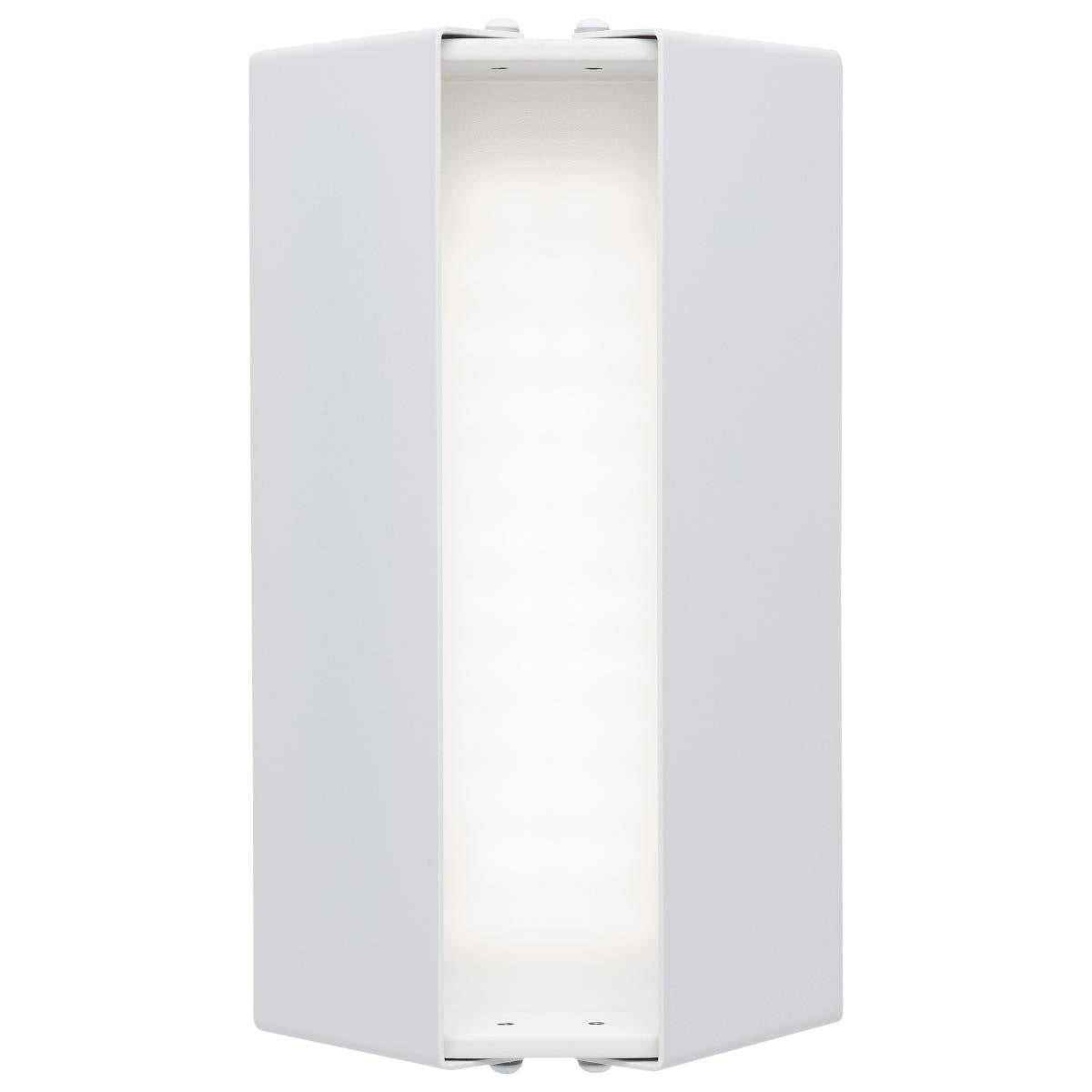 Peak 9" LED Wall Sconce, Selectable CCT, Matte White Finish - Bees Lighting