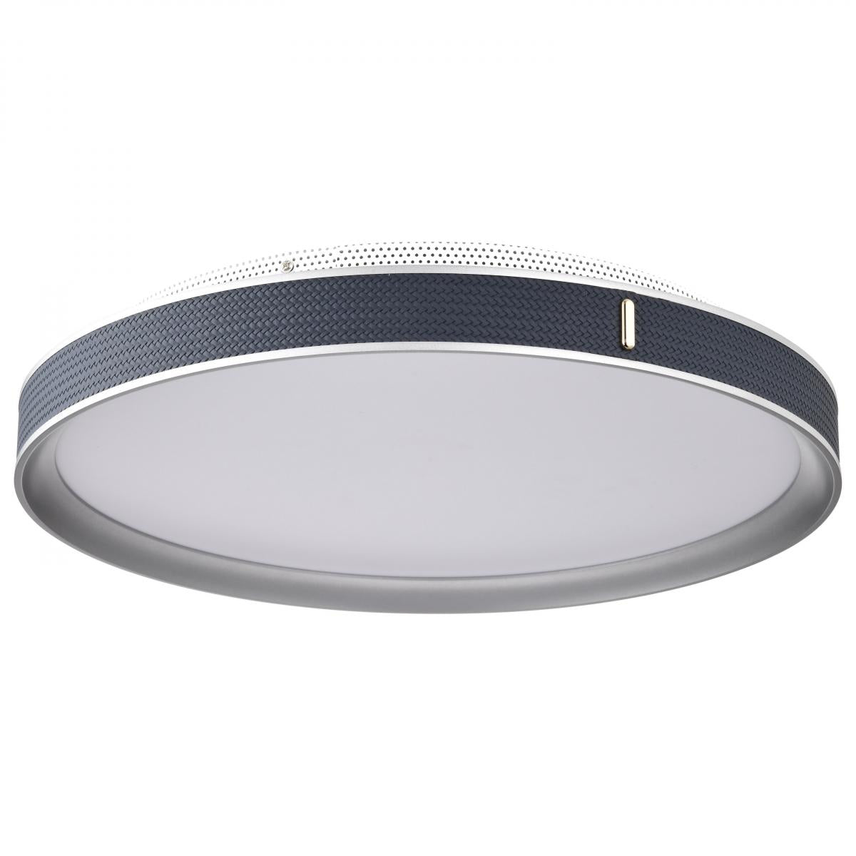 Bandon 20" LED Flush Mount, Gray with Blue Wrap, Acrylic Lens - Bees Lighting