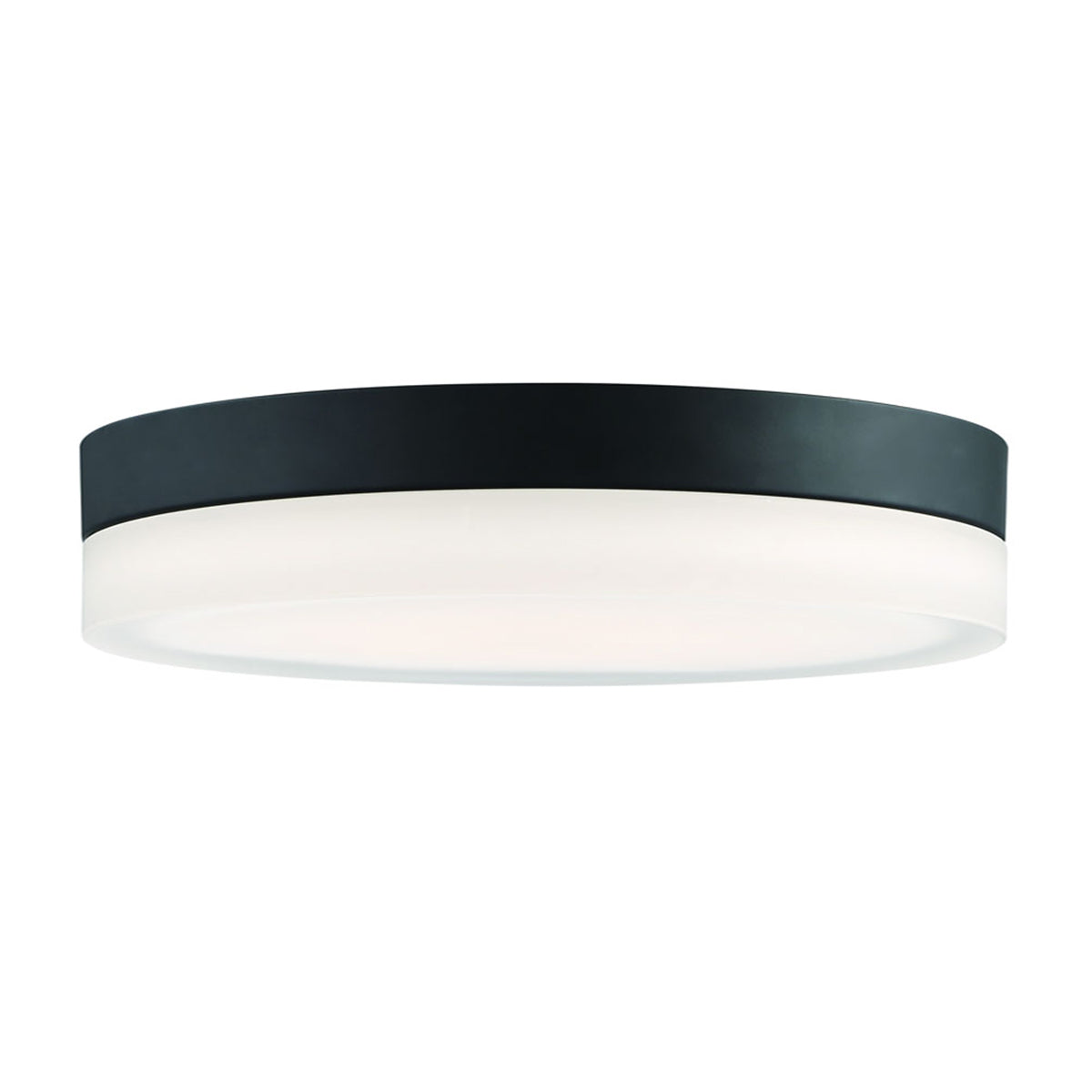 Pi 14 in. LED Flush Mount Light Black Finish