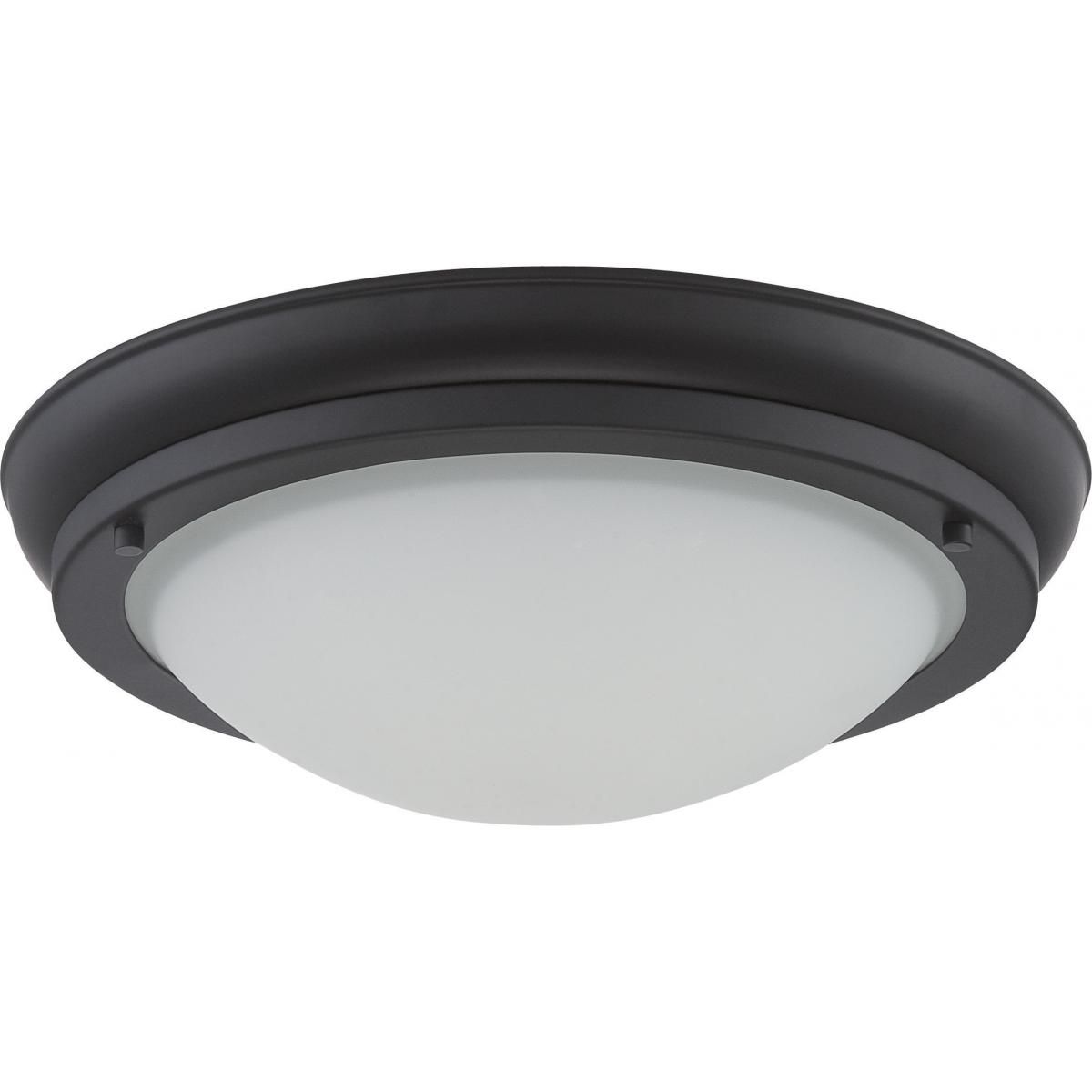 Poke 10 in. LED Flush Mount Light Selectable CCT Bronze finish - Bees Lighting