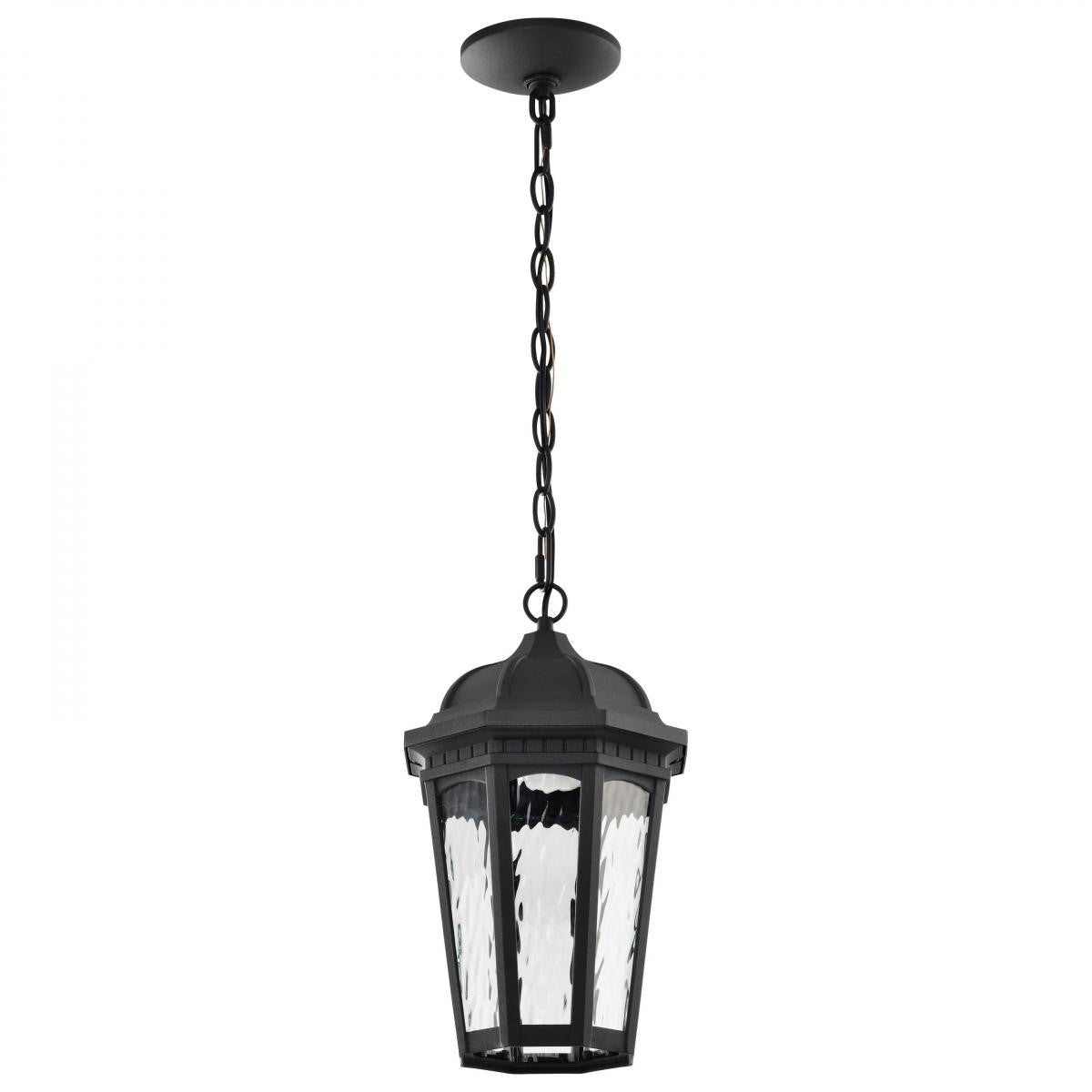 East River Starfish 15" Smart LED Outdoor Hanging Light, RGBTW, Matte Black Finish - Bees Lighting