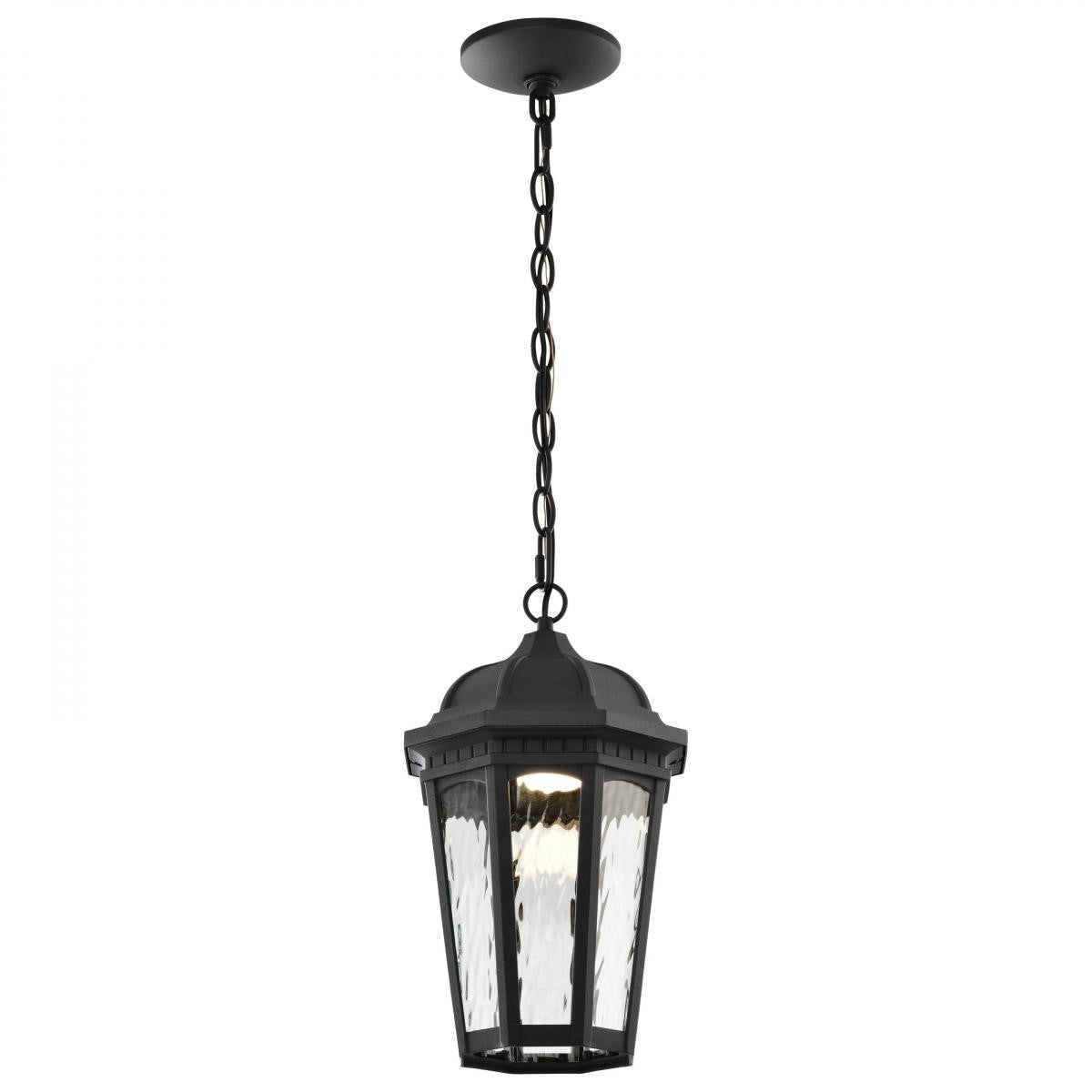 East River Starfish 15" Smart LED Outdoor Hanging Light, RGBTW, Matte Black Finish - Bees Lighting