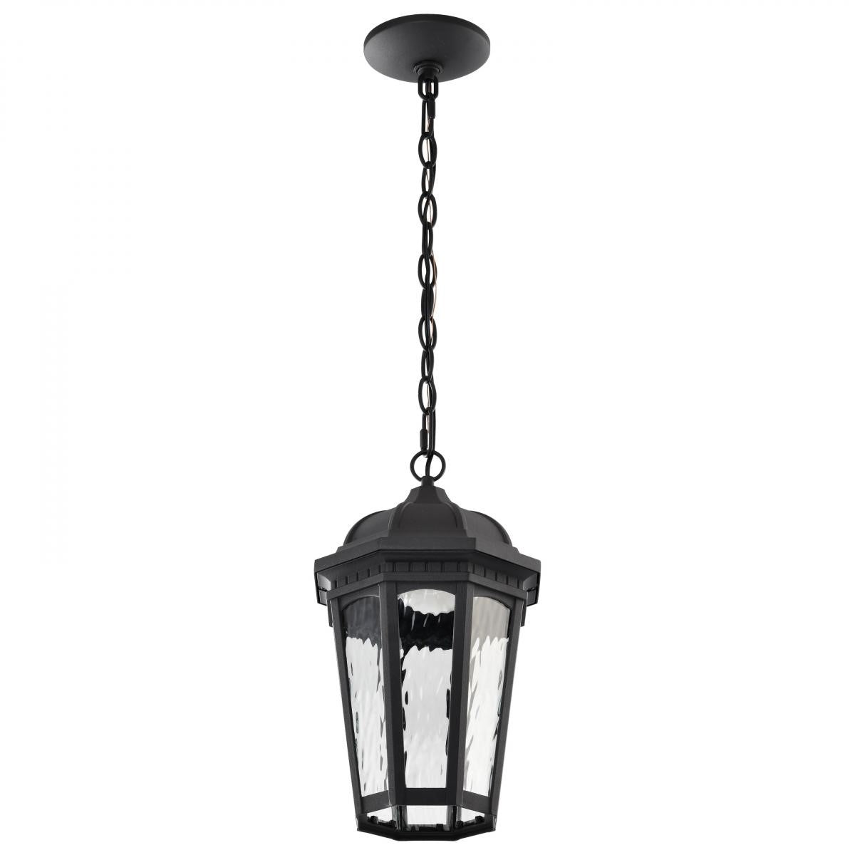 East River Starfish 15" Smart LED Outdoor Hanging Light, RGBTW, Matte Black Finish - Bees Lighting