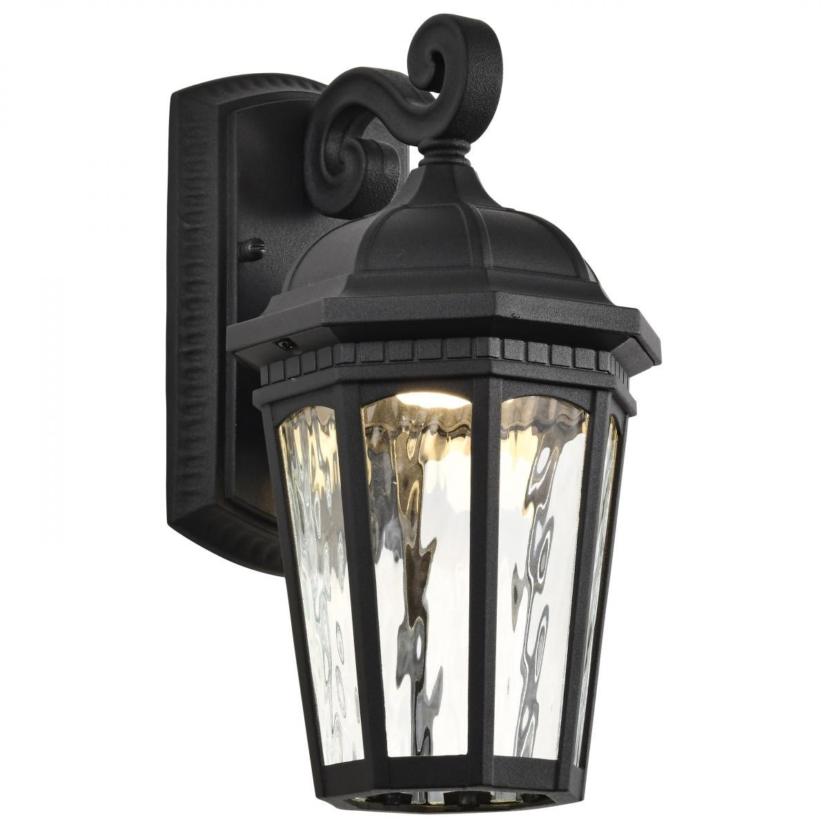 East River Starfish 12" Smart LED Outdoor Wall Light, RGBTW, Matte Black Finish - Bees Lighting