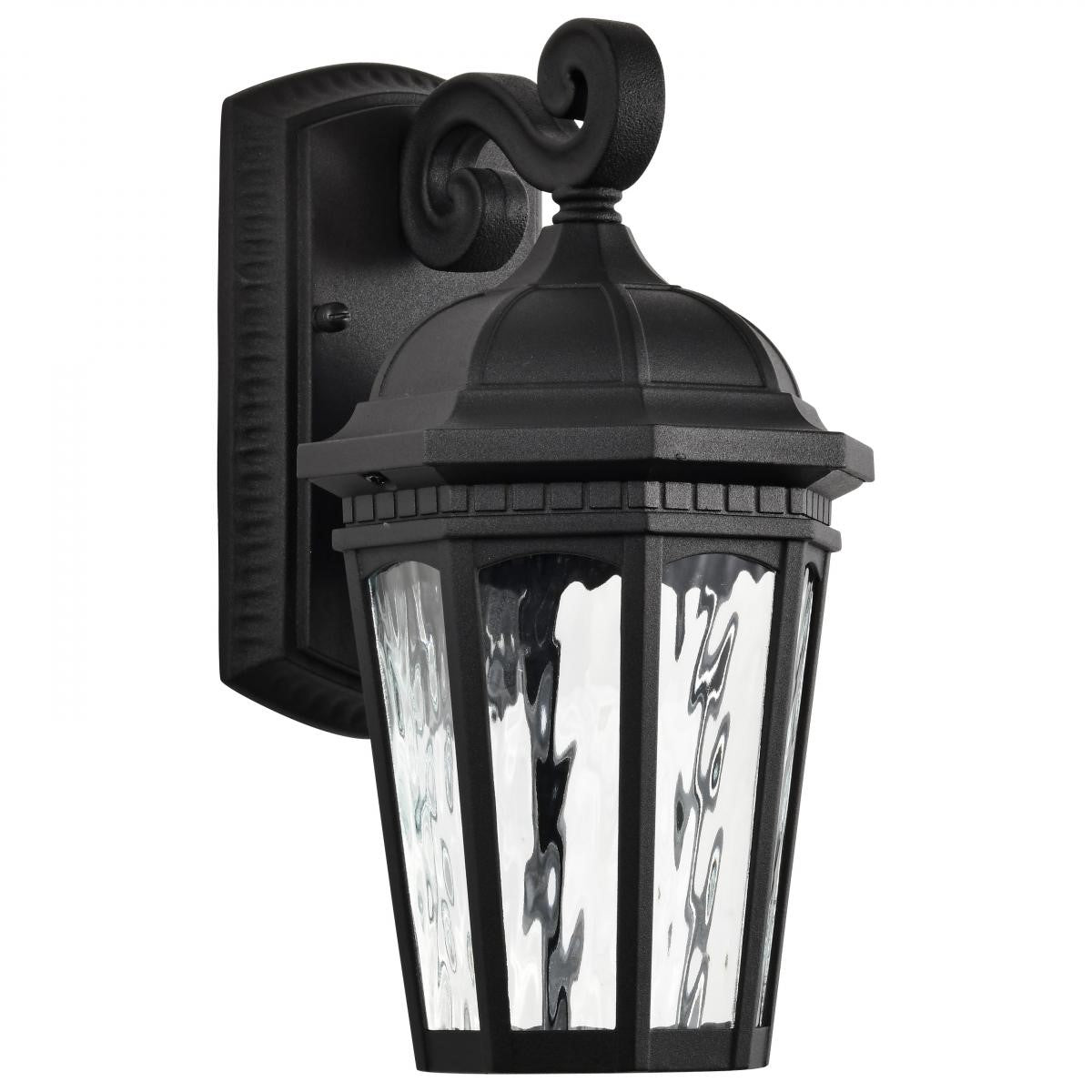 East River Starfish 12" Smart LED Outdoor Wall Light, RGBTW, Matte Black Finish - Bees Lighting