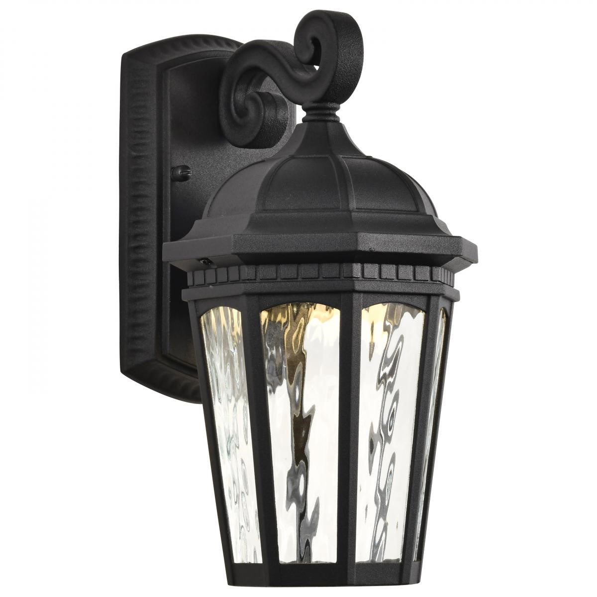 East River Starfish 12" Smart LED Outdoor Wall Light, RGBTW, Matte Black Finish - Bees Lighting