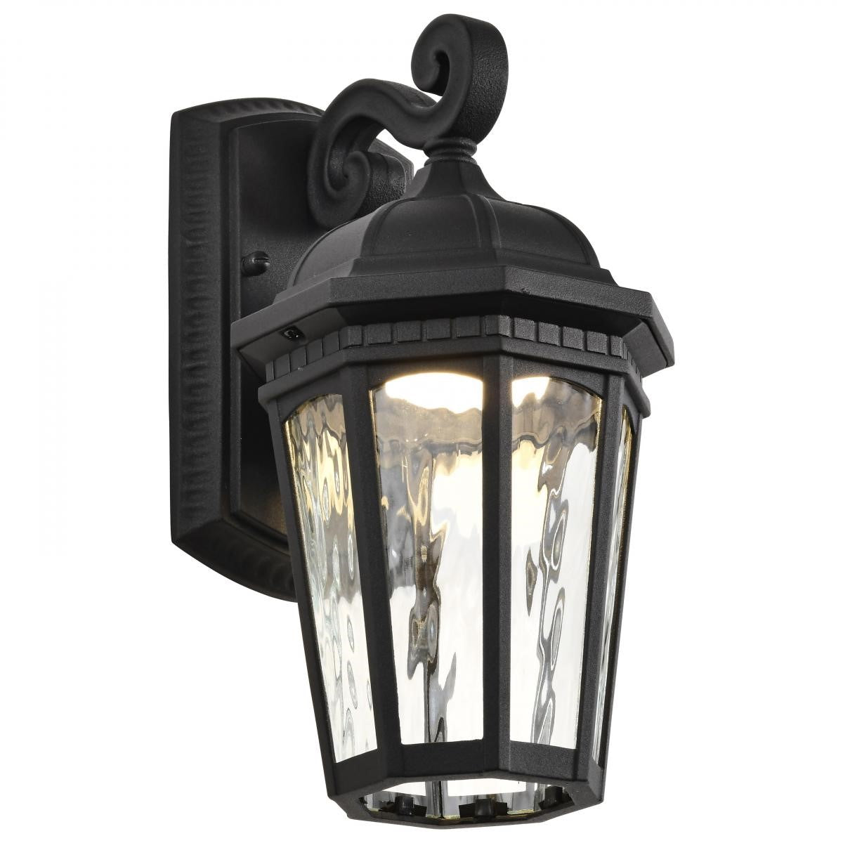East River Starfish 12" Smart LED Outdoor Wall Light, RGBTW, Matte Black Finish - Bees Lighting