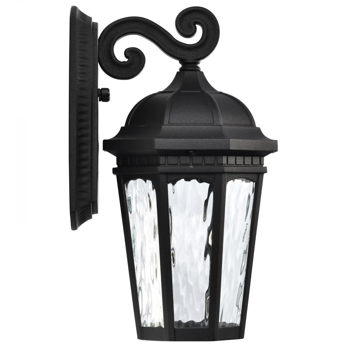 East River Starfish 12" Smart LED Outdoor Wall Light, RGBTW, Matte Black Finish - Bees Lighting