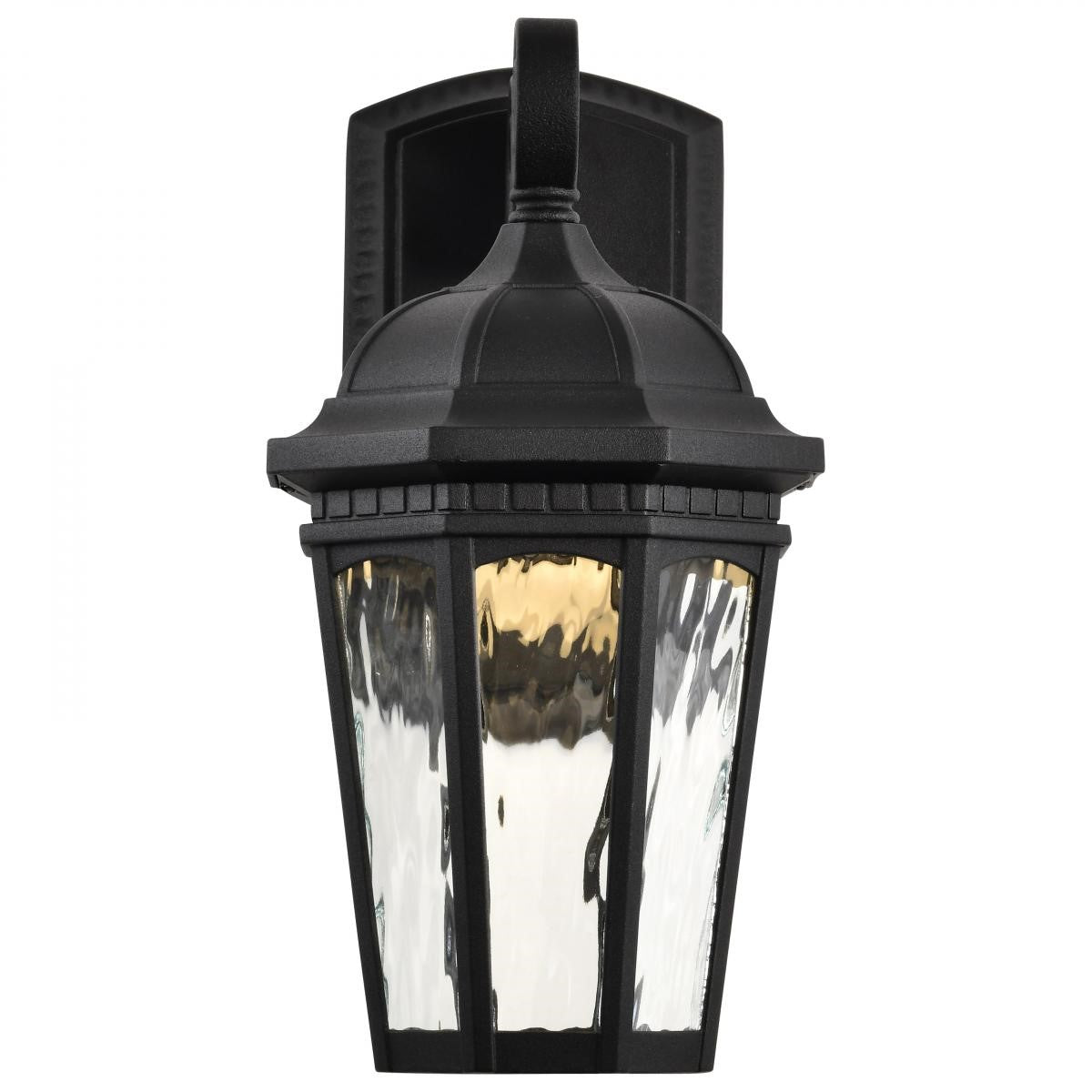 East River Starfish 12" Smart LED Outdoor Wall Light, RGBTW, Matte Black Finish - Bees Lighting