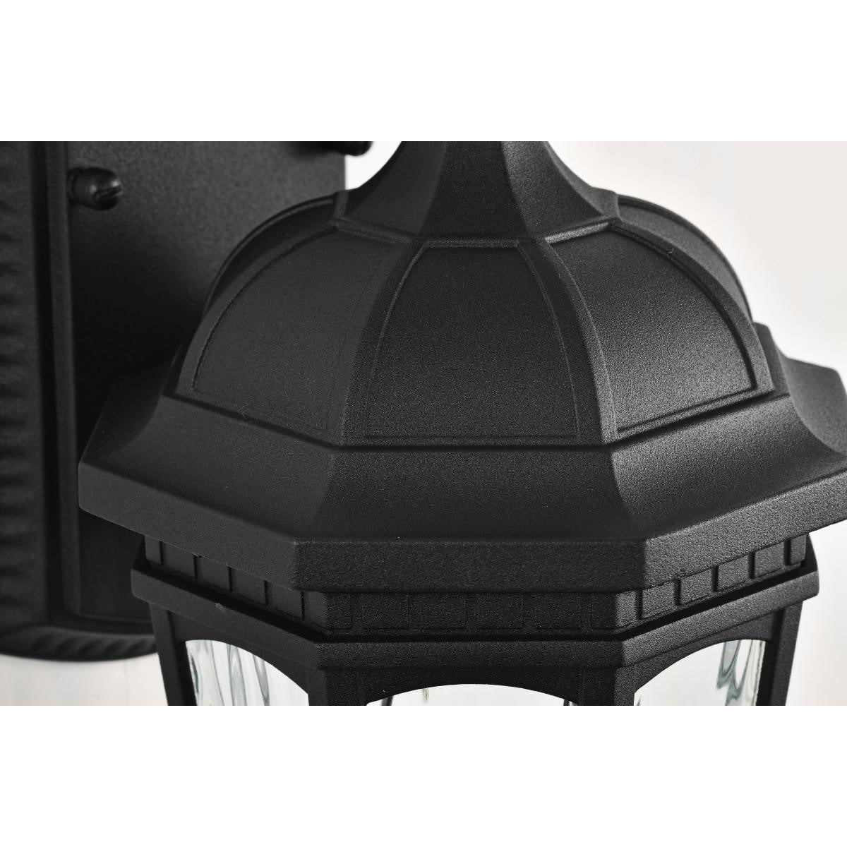 East River Starfish 12" Smart LED Outdoor Wall Light, RGBTW, Matte Black Finish - Bees Lighting