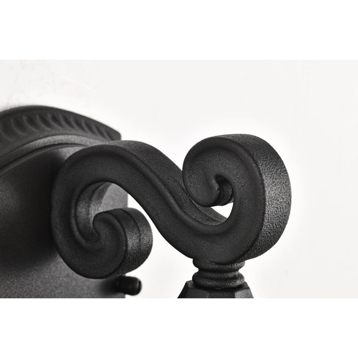 East River Starfish 12" Smart LED Outdoor Wall Light, RGBTW, Matte Black Finish - Bees Lighting