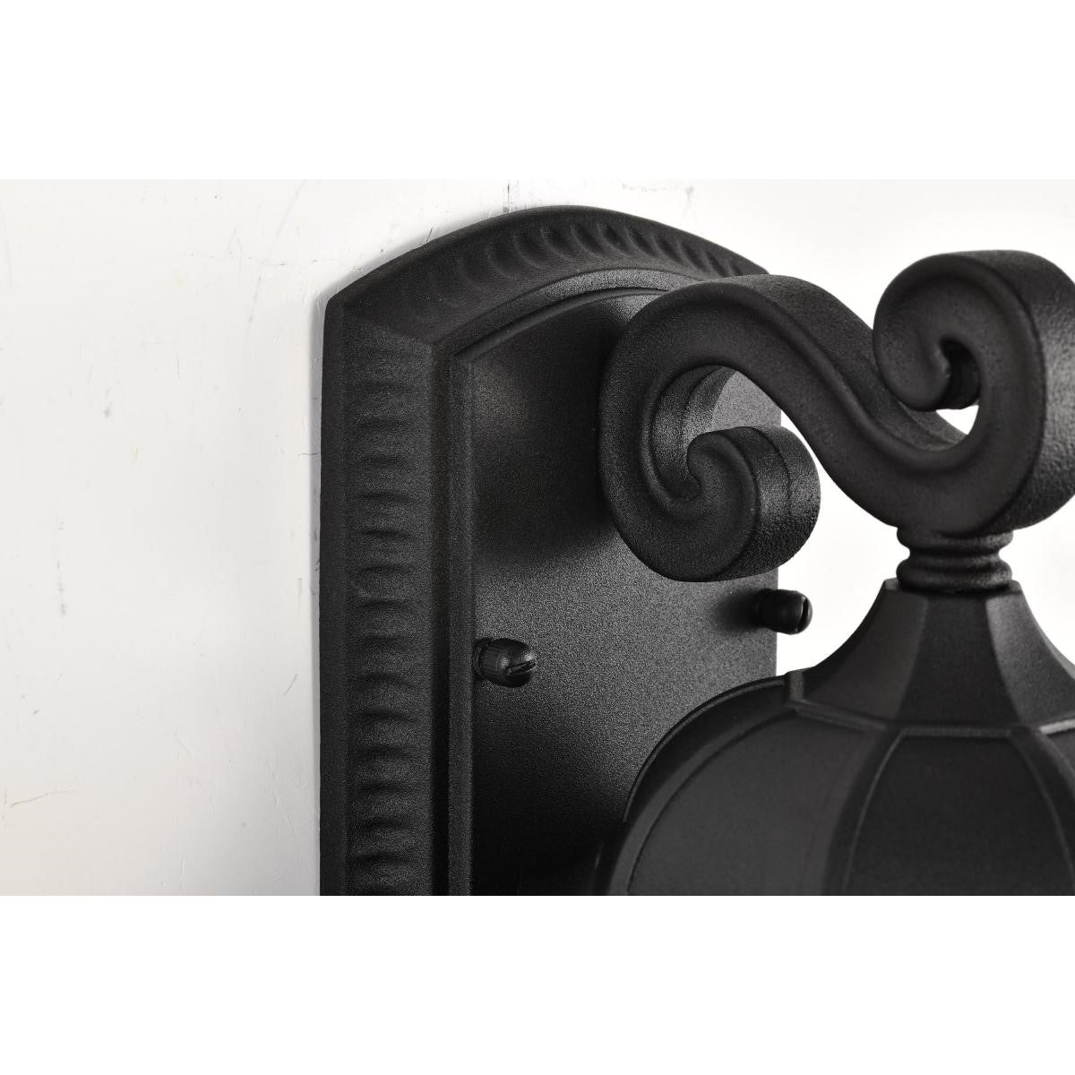 East River Starfish 12" Smart LED Outdoor Wall Light, RGBTW, Matte Black Finish - Bees Lighting