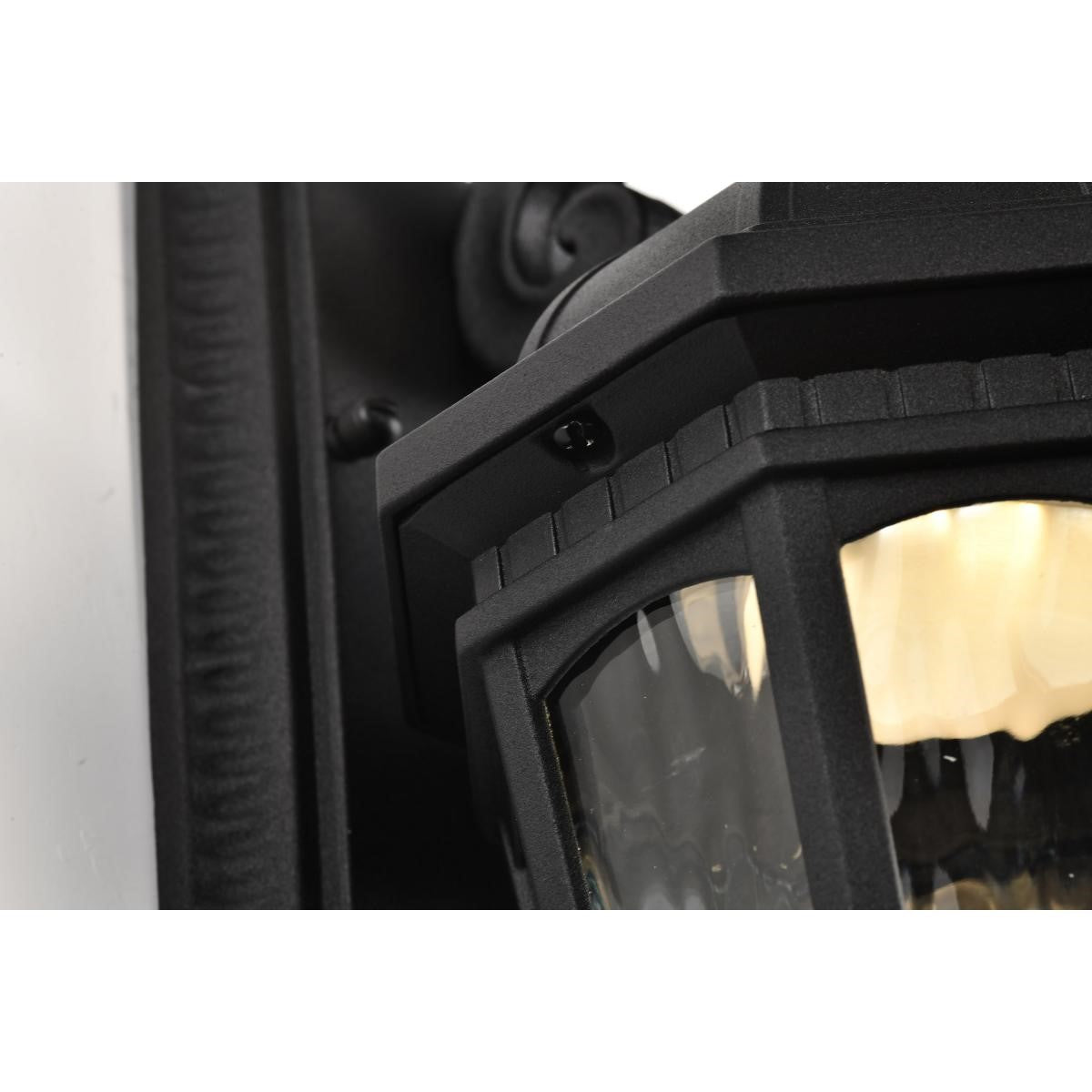 East River Starfish 12" Smart LED Outdoor Wall Light, RGBTW, Matte Black Finish - Bees Lighting