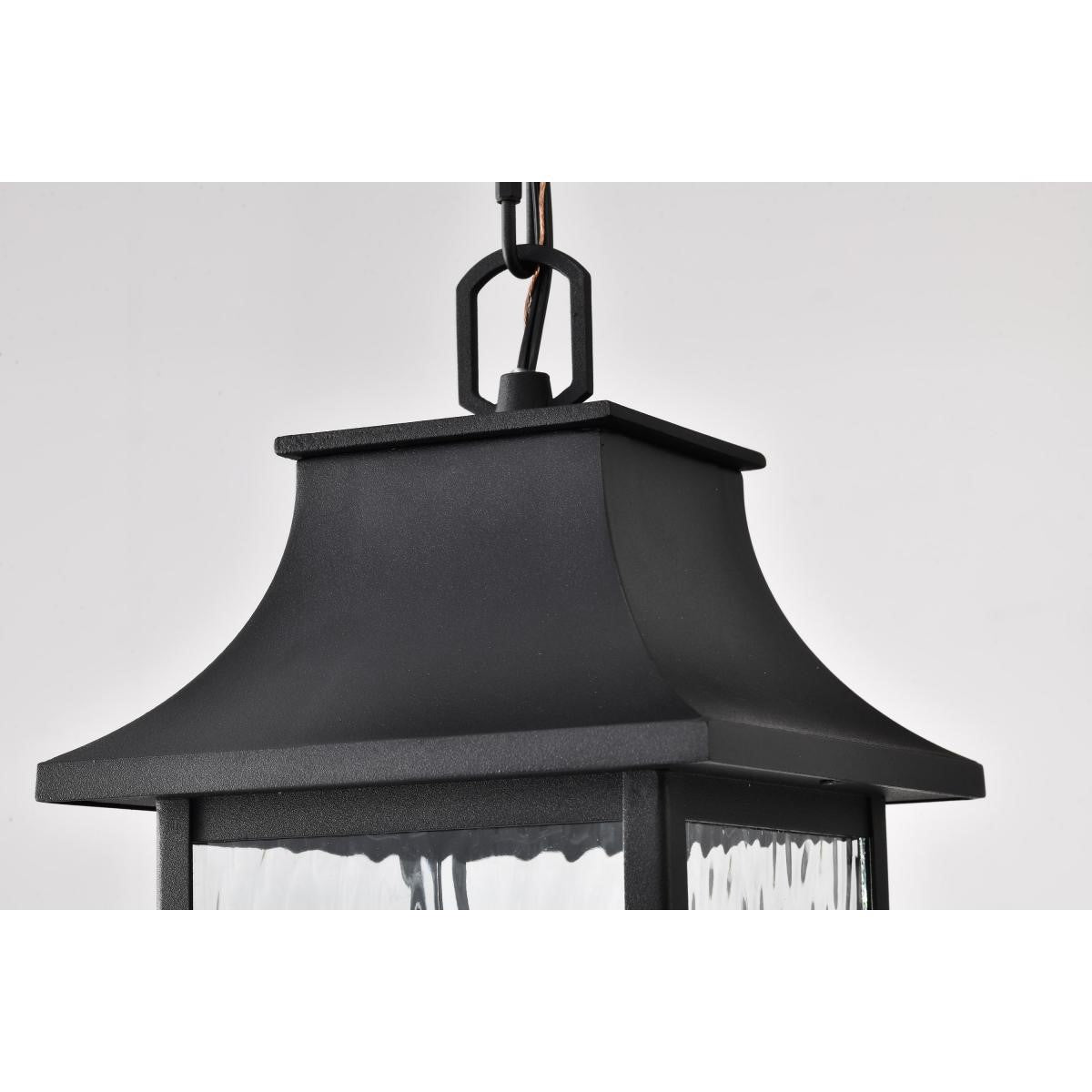 Austen Starfish 17" Smart LED Outdoor Hanging Light, RGBTW, Matte Black Finish - Bees Lighting