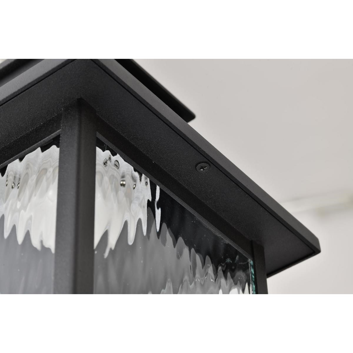 Austen 17" Smart LED Outdoor Hanging Light, RGBTW, Matte Black Finish - Bees Lighting