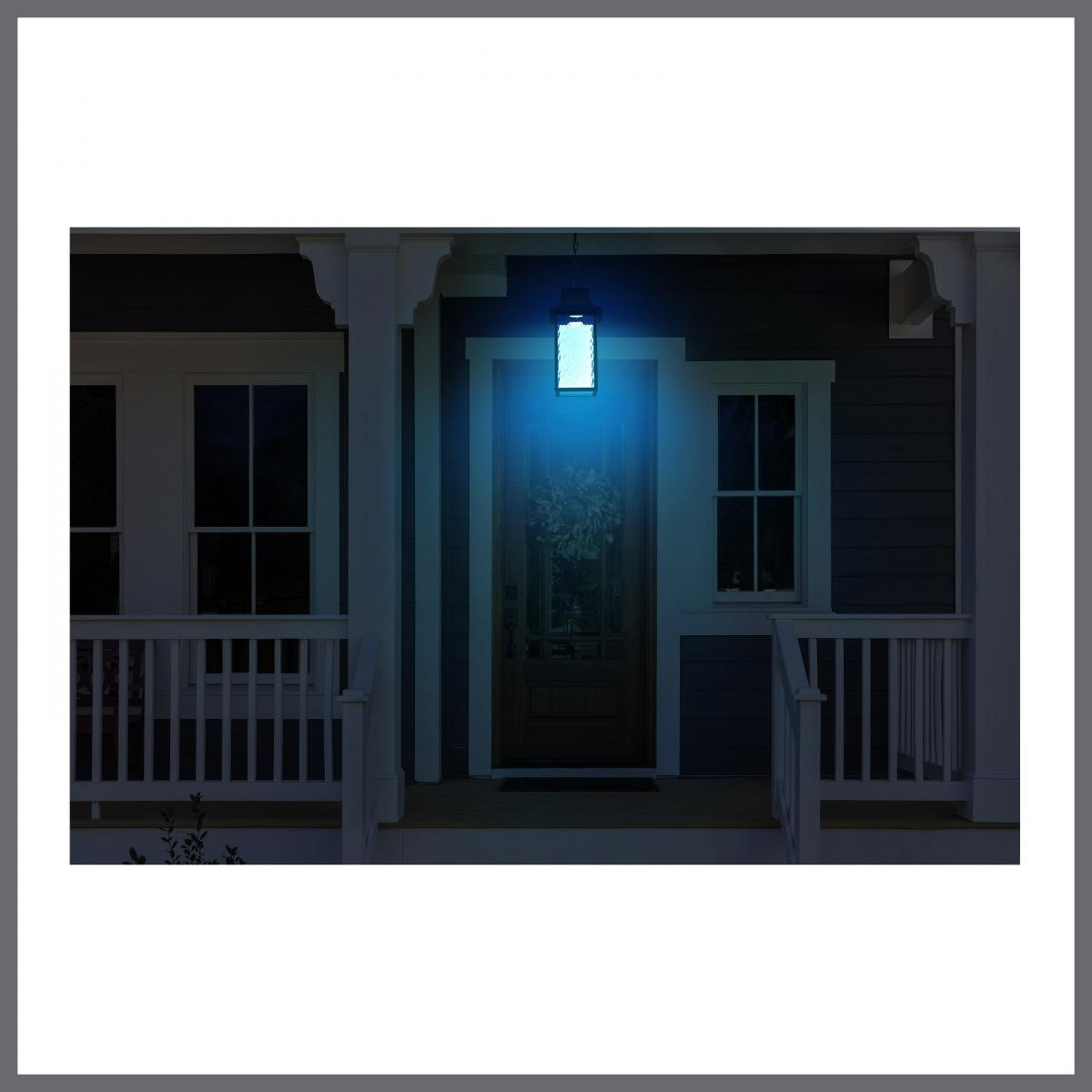 Austen Starfish 17" Smart LED Outdoor Hanging Light, RGBTW, Matte Black Finish - Bees Lighting