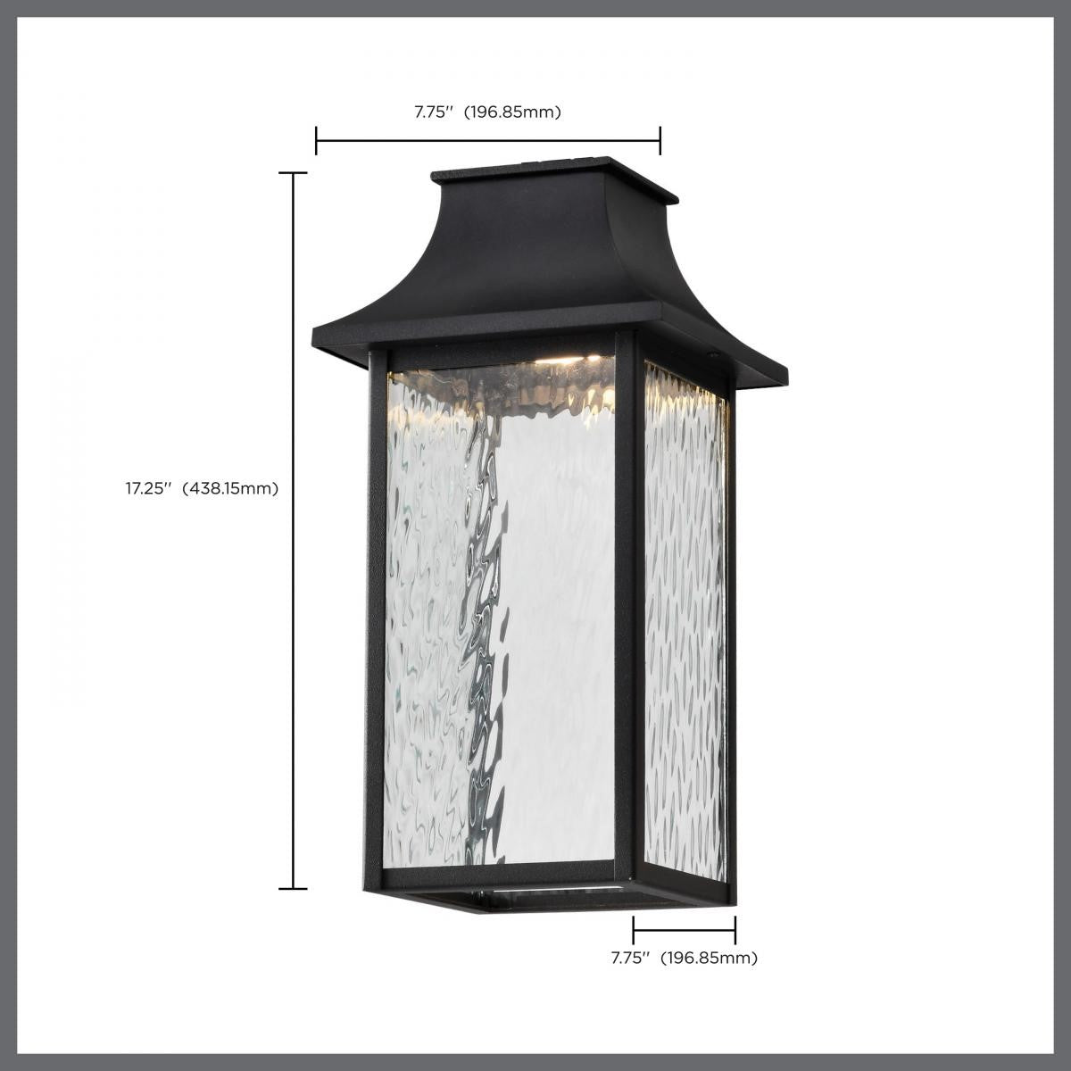 Austen Starfish 17" Smart LED Outdoor Hanging Light, RGBTW, Matte Black Finish - Bees Lighting