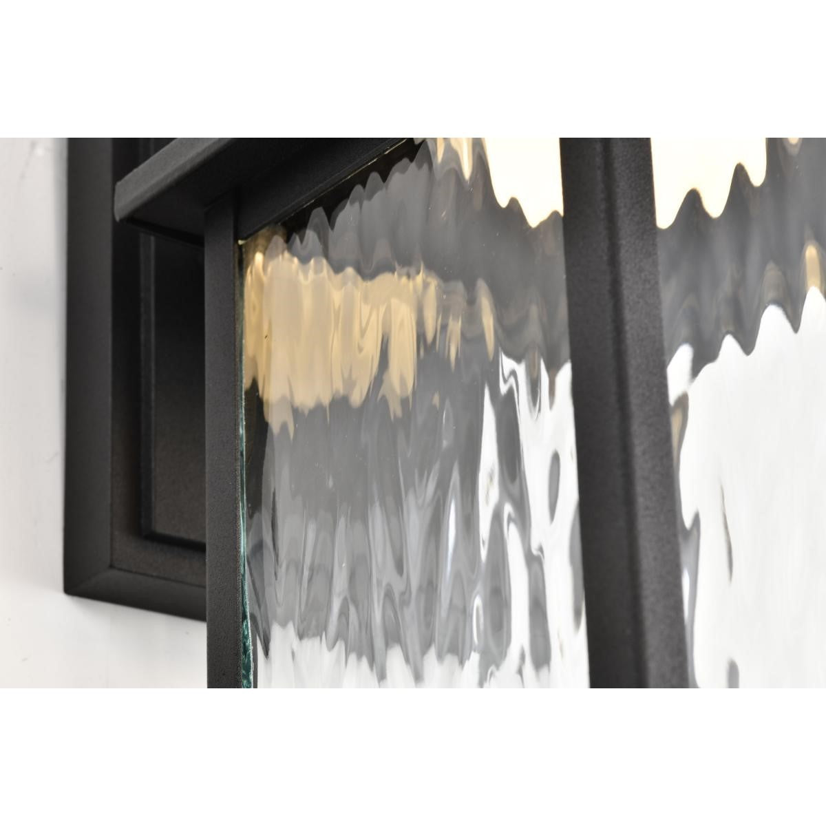 Austen 13" Smart LED Outdoor Wall Light, RGBTW, Matte Black Finish - Bees Lighting