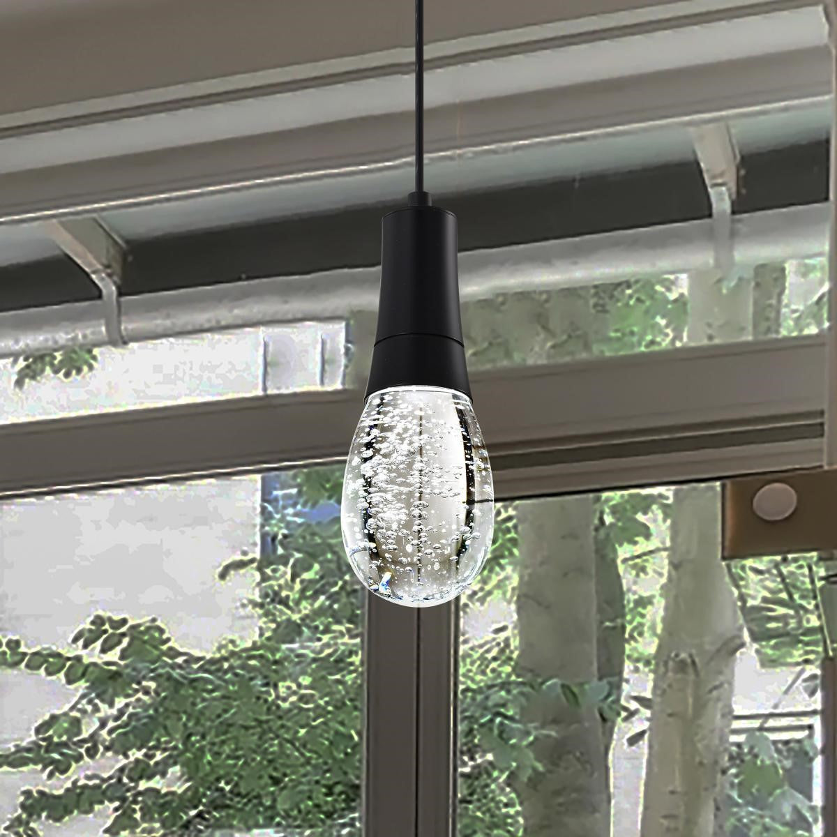 Lacey Starfish 4" Smart LED Pendant Light, RGBTW, Matte Black Finish - Bees Lighting