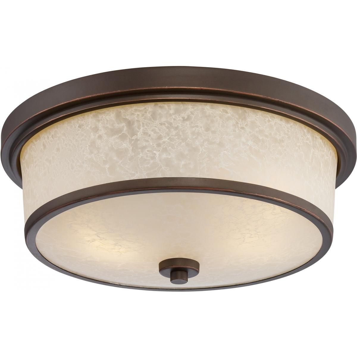 Diego 13" LED Flush Mount Bronze Finish - Bees Lighting
