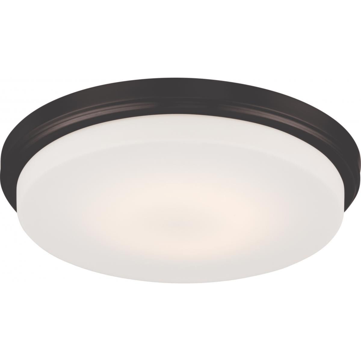 Dale 13 in. LED Flush Mount Light, Opal Frosted Glass