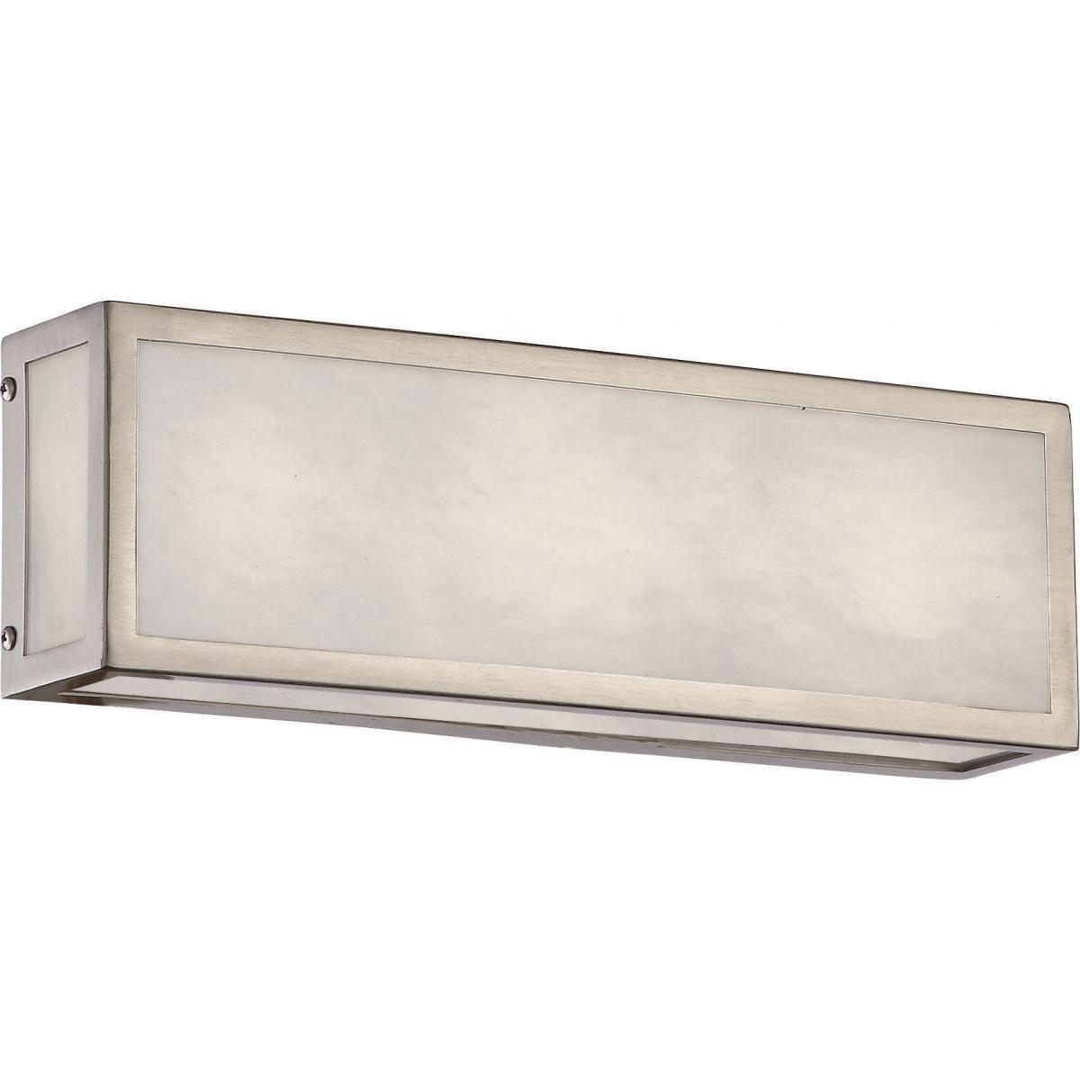 Crate 12 in. LED Vanity Light 3000K Silver Finish - Bees Lighting