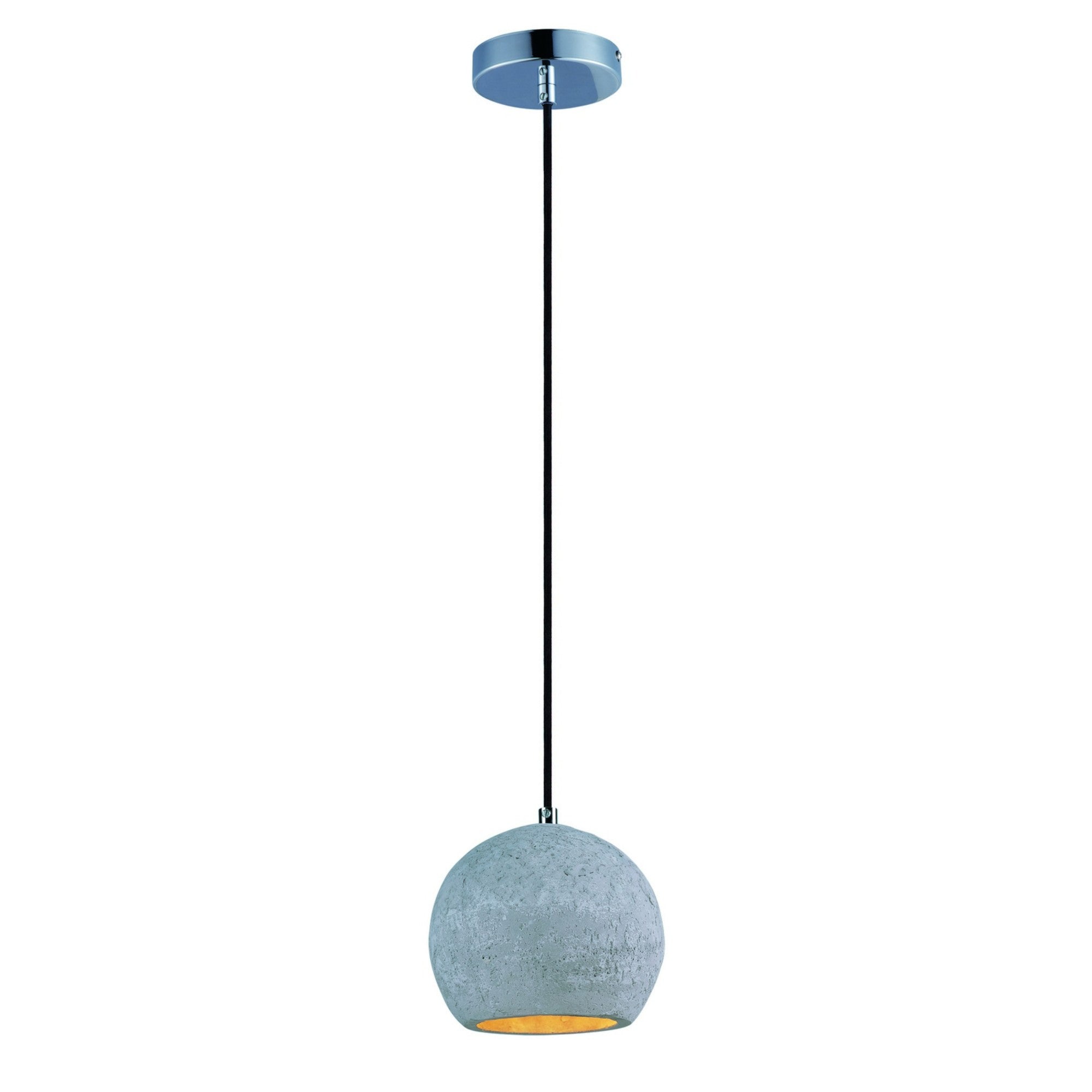 Crete 7" LED Pendant, Polished Chrome Finish