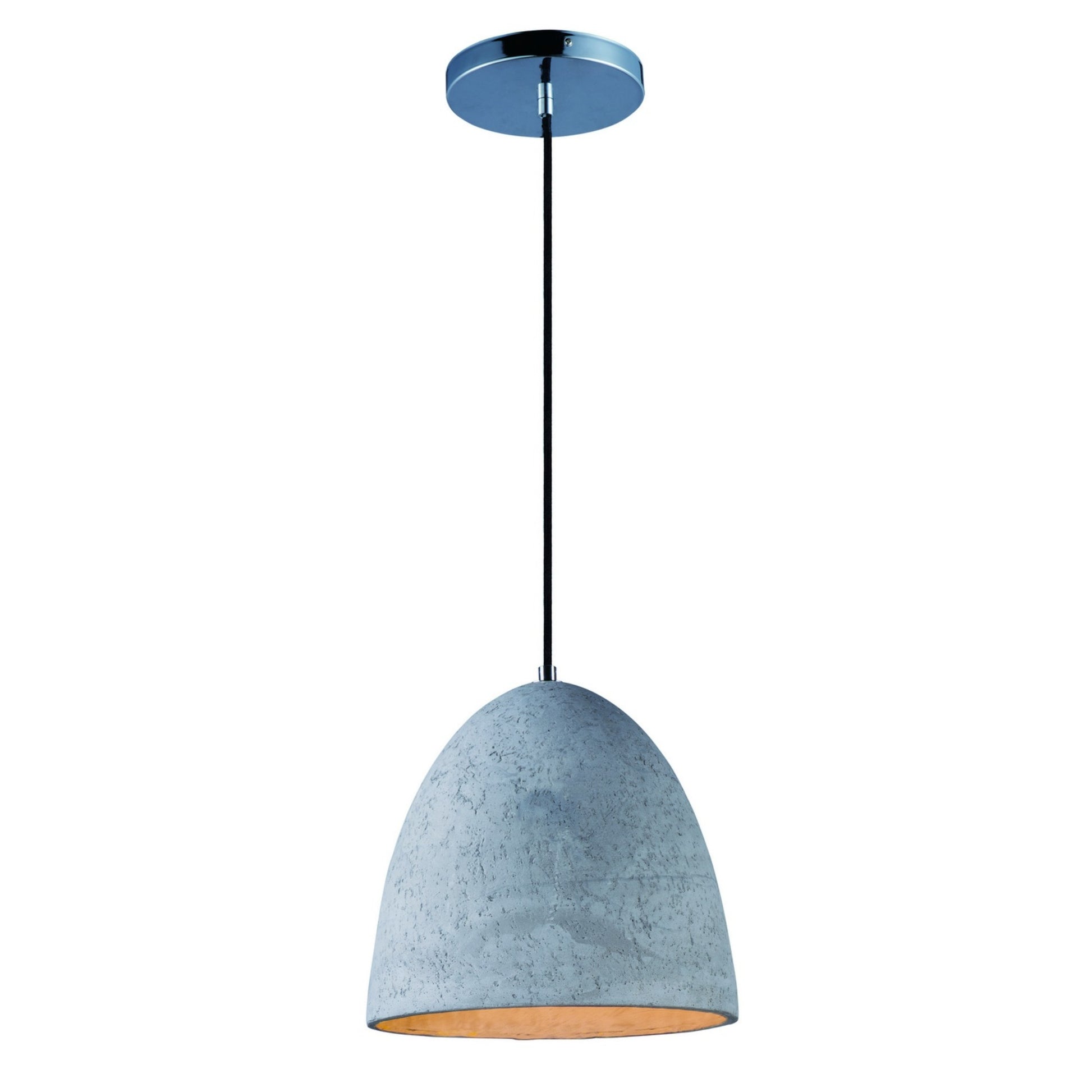 Crete 12" LED Pendant, Polished Chrome Finish - Bees Lighting