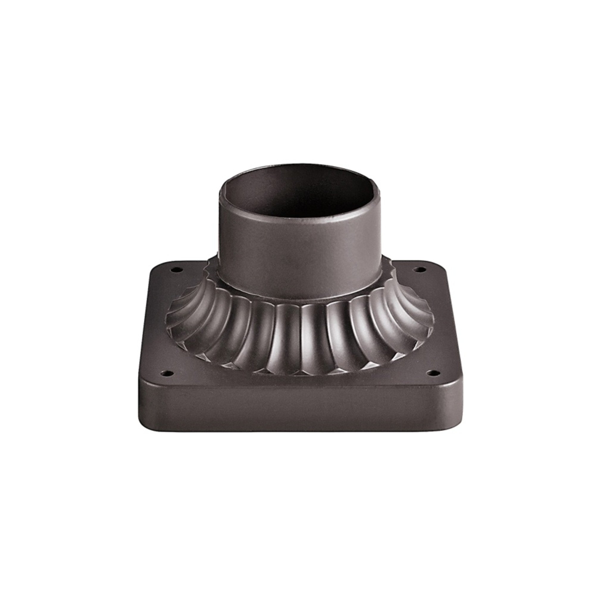 6 In. Aluminum Pier Mount Base Bronze finish - Bees Lighting