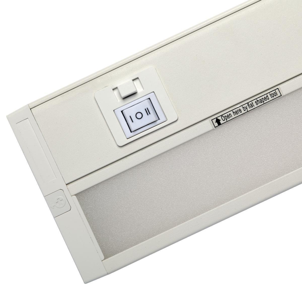Counter Quick 8 Inch Under Cabinet LED Light, 366 Lumens, Linkable, CCT Selectable 30K/40K/50K, 120V