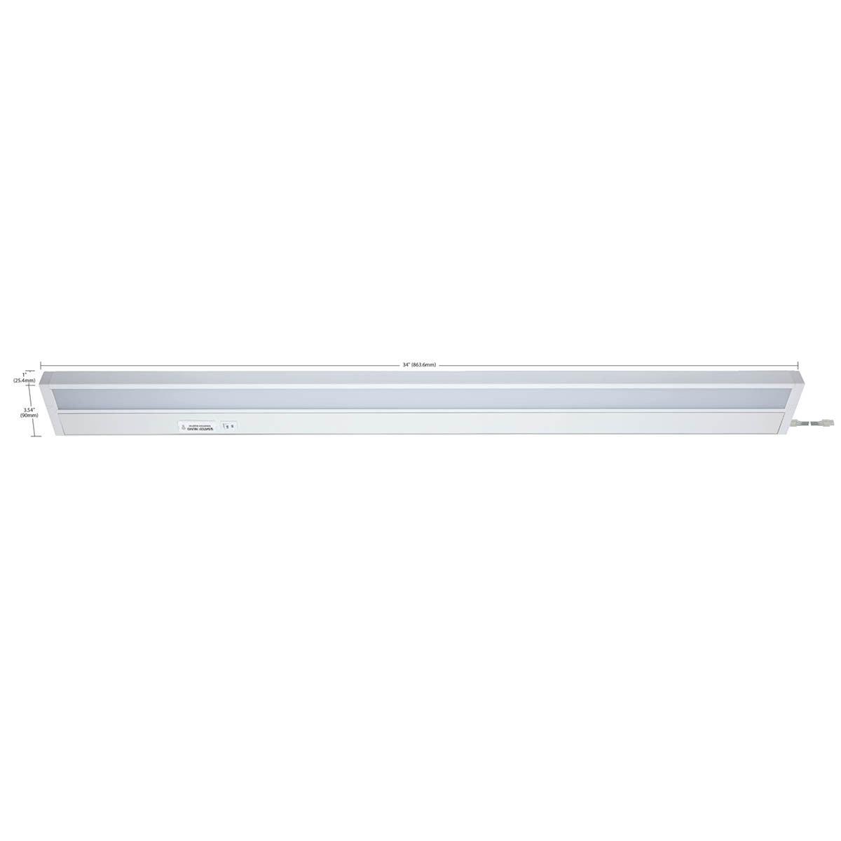 Starfish 34 Inch Smart Under Cabinet Light, 1420 Lumens, RGB Color Changing and Tunable White 2700K to 5000K, 120V - Bees Lighting