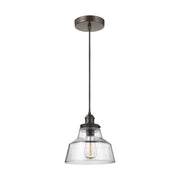 Baskin 10" Chimney Pendant, Dark Weathered Zinc Finish - Bees Lighting
