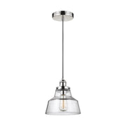 Baskin 10" Chimney Pendant, Polished Nickel Finish - Bees Lighting