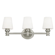 Xavierre 23" 3-Light Bathroom Vanity, Satin Nickel Finish - Bees Lighting