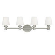 Xavierre 32" 4-Light Bathroom Vanity, Satin Nickel Finish - Bees Lighting