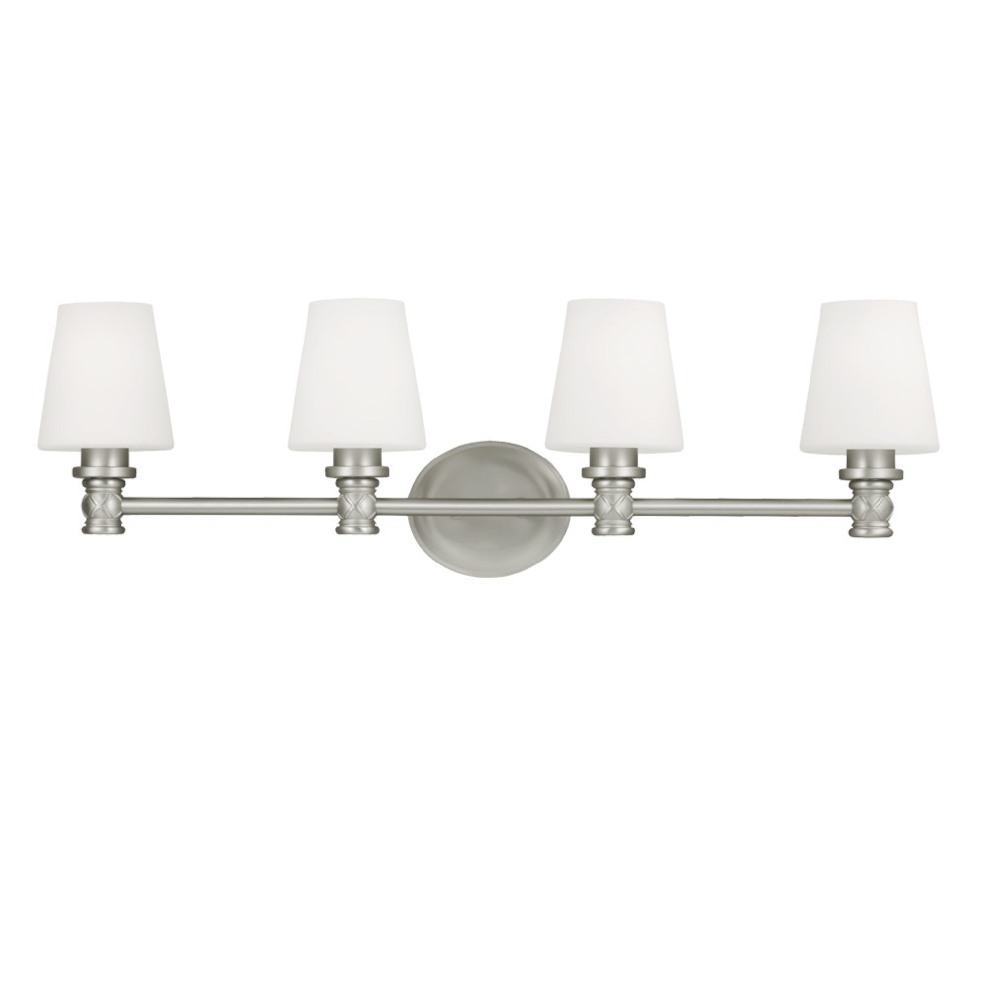 Xavierre 32" 4-Light Bathroom Vanity, Satin Nickel Finish - Bees Lighting