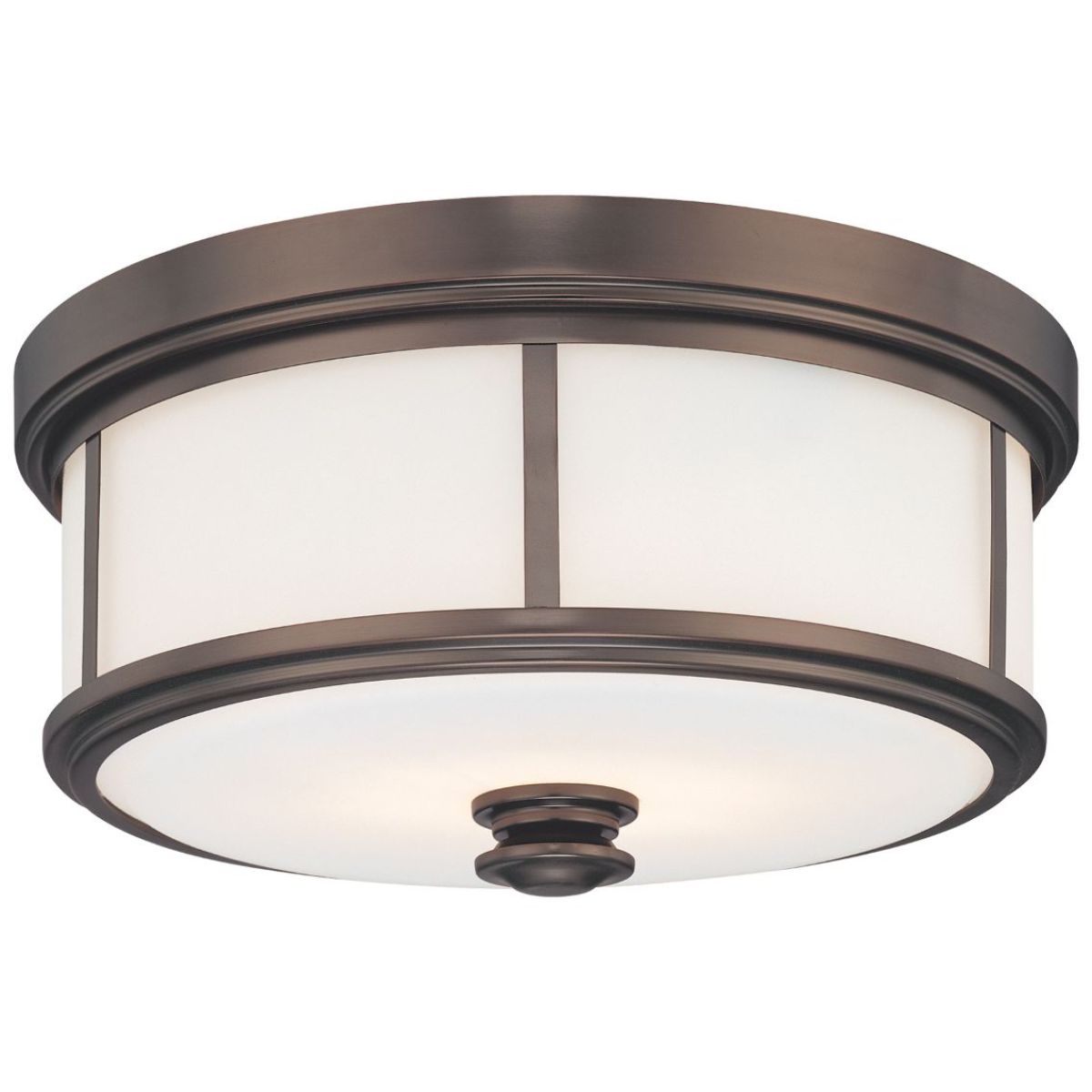 16 in. 3 Lights Flush Mount Light Bronze finish - Bees Lighting