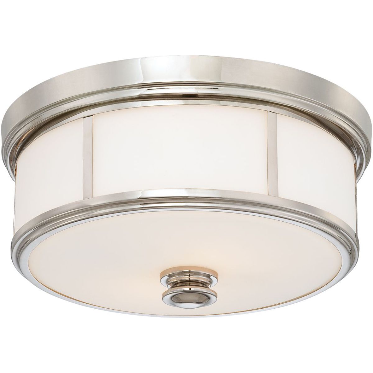 20 in. 5 Lights Flush Mount Light Polished Nickel finish - Bees Lighting