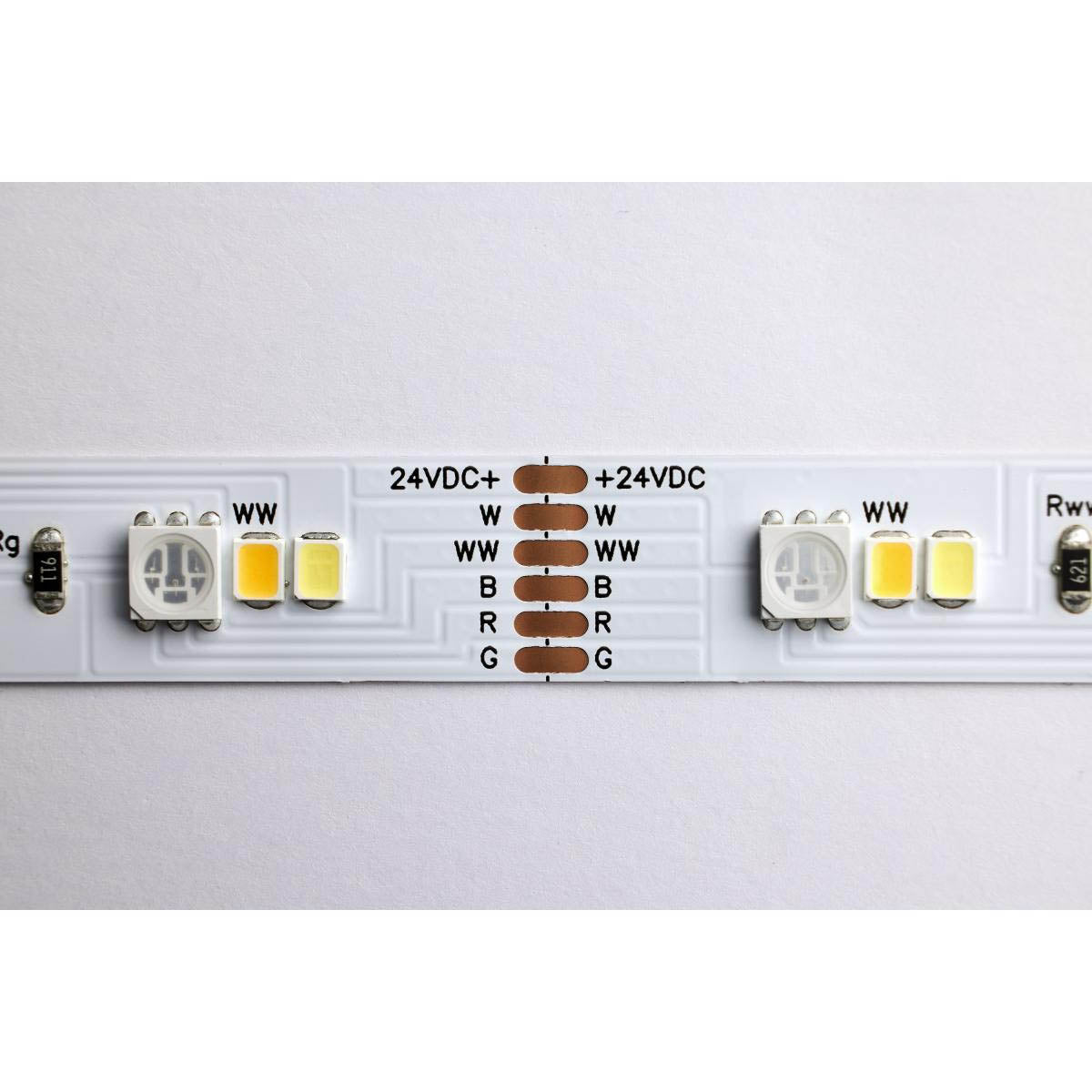 Dimension Plus LED Smart Tape Light Kit, 16Ft Reel, RGB + Tunable White, 24V, Plug Connection - Bees Lighting